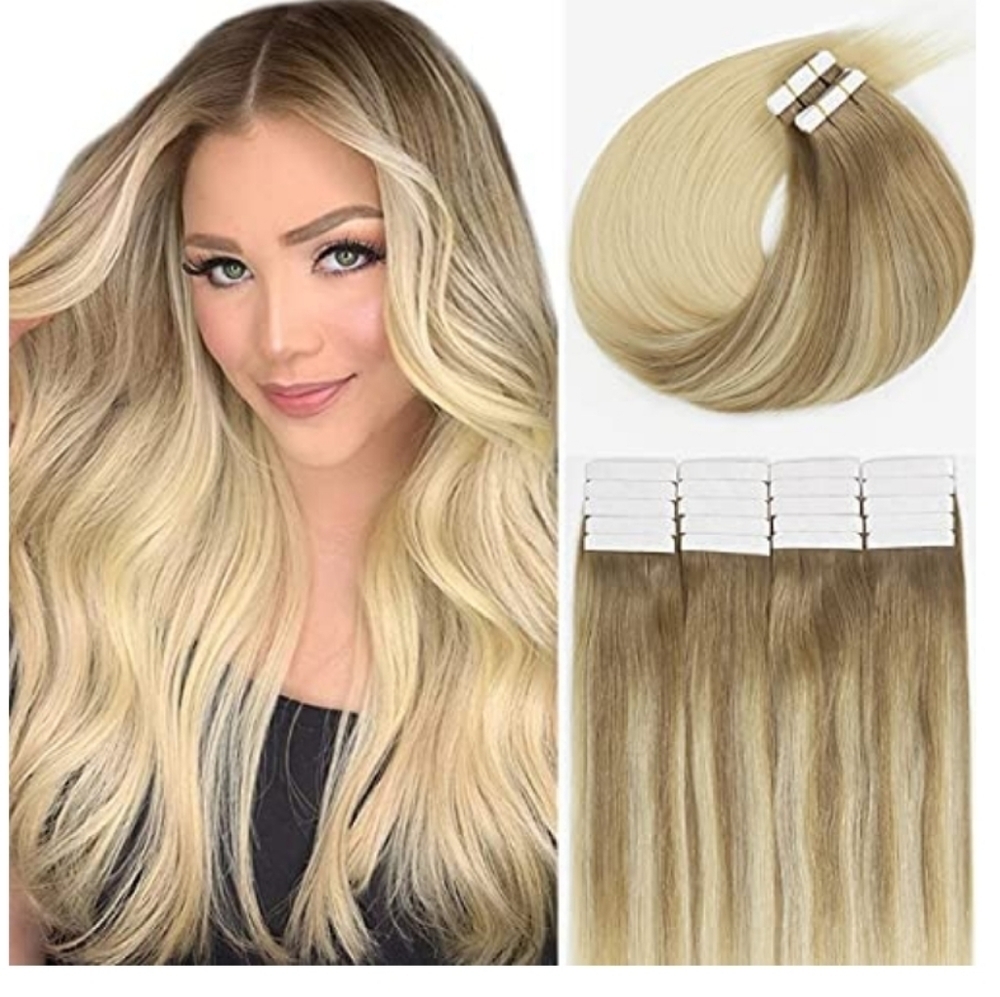 TapeIn Human Hair Extensions PreTaped 22inches NWT